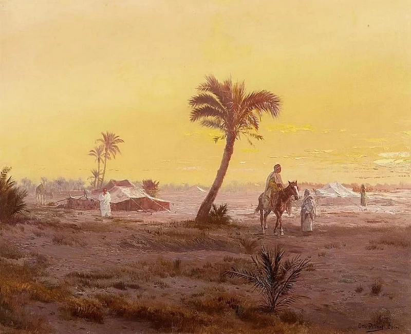 Paesaggio desertico vicino al Cairo